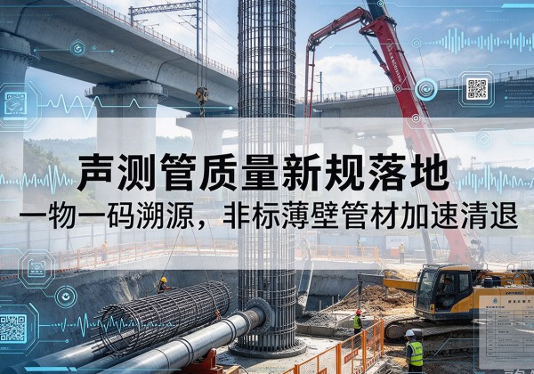 宁明声测管质量新规落地，一物一码溯源，非标薄壁管材加速清退
